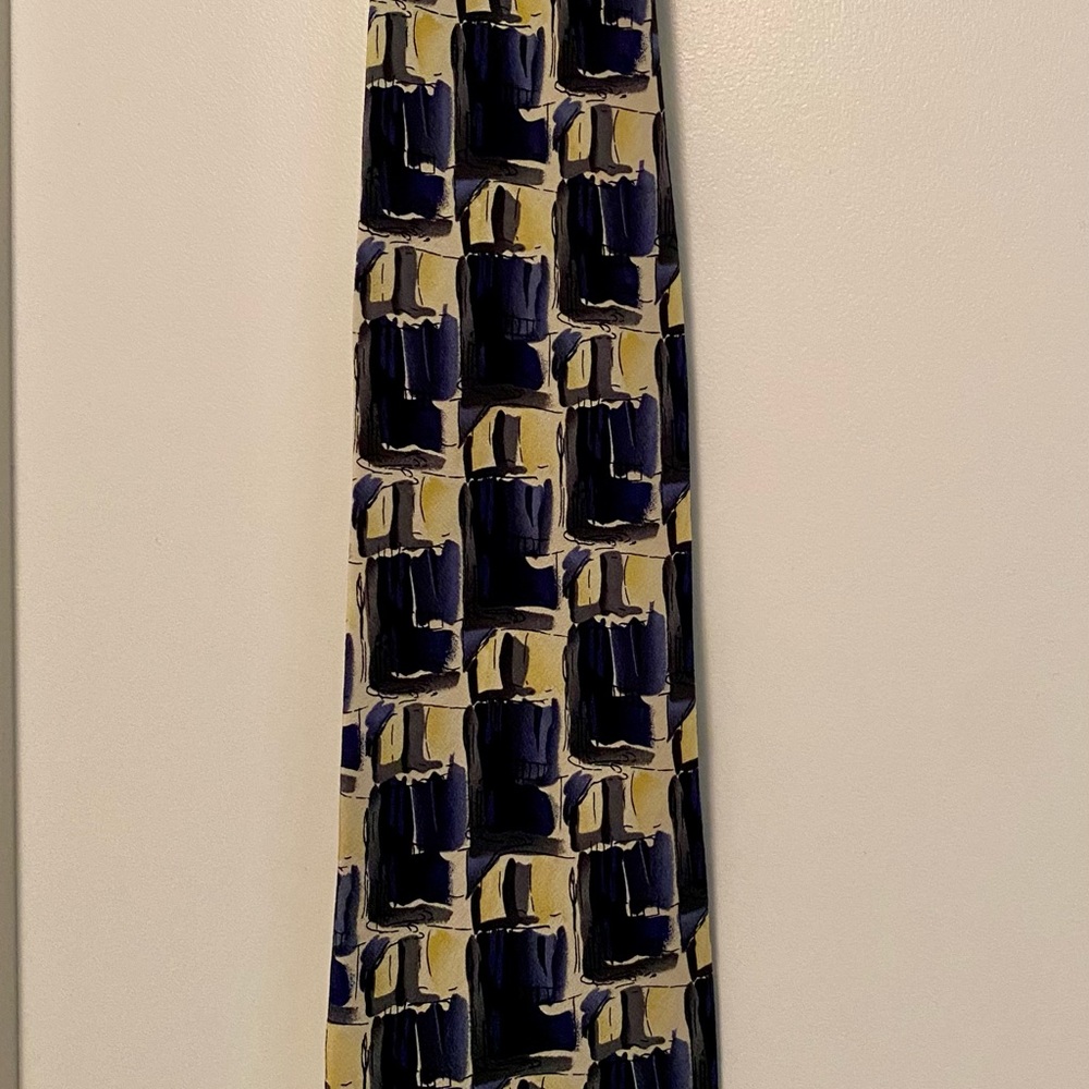 J. Garcia Blue and Gold Tie
